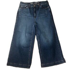Torrid Ladies Jeans sz 16 Ankle Crop Feel the Fit High Rise Wide Leg